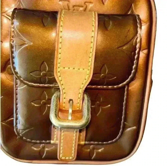 Louis Vuitton Authentic Vernis Christie PM Bronze Patent Leather Crossbody Bag - Picture 11 of 15